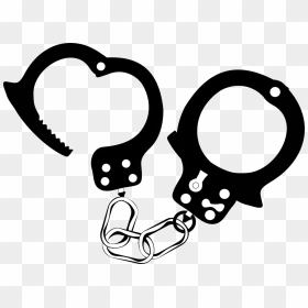 Hand Cuffs Clip Art - Handcuffs Chain Png, Transparent Png - vhv