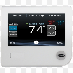 Carrier Infinity Thermostat White, HD Png Download - thermostat png