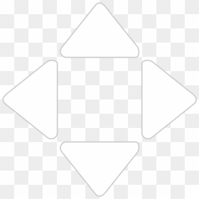 Outlined Rounded Arrows - Game Arrows, HD Png Download - rounded triangle png