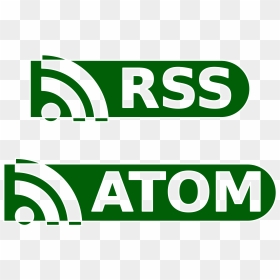 Rss / Atom Buttons Clip Arts - Atom Rss Logo Png, Transparent Png - rss icon png