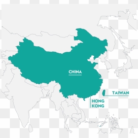 Original - China Hong Kong Taiwan Map, HD Png Download - taiwan png