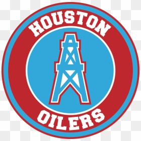 Houston Oilers Circle Logo Vinyl Decal / Sticker 5 - Houston Oilers Logo Png, Transparent Png - edmonton oilers logo png
