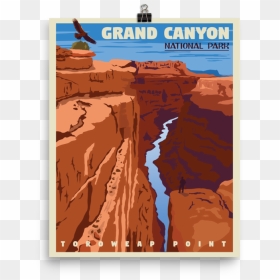 Poster , Png Download - Gran Canyon National Park Vintage Poster, Transparent Png - grand canyon png