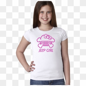 Jeep Girl Cute Skull Princess Tee , Png Download - Tik Tok T Shirt Girl, Transparent Png - cute skull png