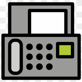 Fax Machine Emoji Clipart - Scalable Vector Graphics, HD Png Download - fax png