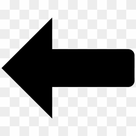Transparent Left Arrow Png - Left Arrow Black And White, Png Download - squiggly arrow png