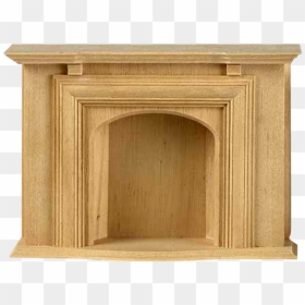 This 1 Inch Scale, Unfinished, Wooden, Jamestown Fireplace - Cupboard, HD Png Download - blank wooden sign png
