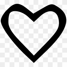 Heart Outline Comments - White Bold Heart Png, Transparent Png - coracao png