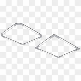 Bi-direct Flat Patterns Square And Curved - Triangle, HD Png Download - rounded triangle png