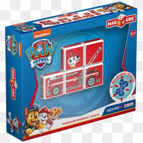 Geomag Magicube Paw Patrol, HD Png Download - marshall paw patrol png