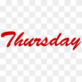 Thursday Png Transparent Images Free Download - Thursday Logo Png, Png Download - thursday png