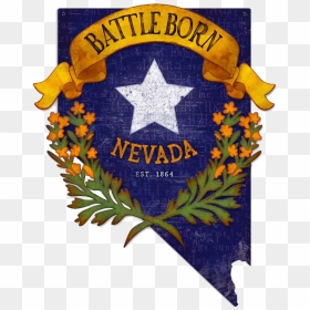 Who Is The Most Enthusiastic Group Of Voters In Nevada - Nevada Battle Born Tattoo, HD Png Download - nevada png