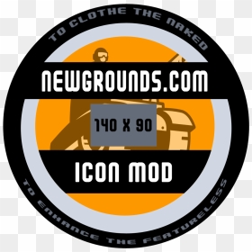 Icon Mod Badge V , Png Download - Newgrounds, Transparent Png - badge icon png