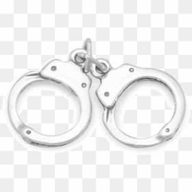 Silver Handcuffs Free Png Image - Charm Bracelet, Transparent Png - hand cuffs png