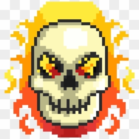 Cute Skull Pixel Art - 8 Bit Spaceship Png, Transparent Png - cute skull png