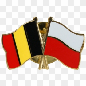 Poland Friendship Flag Pin, Badge - Crest, HD Png Download - belgium flag png