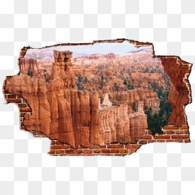 Zapwalls Decals Breaking Wall Inner Grand Canyon", HD Png Download - grand canyon png