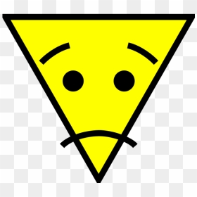 Confused Triangle Face Icon Vector Image - Triangle With Face, HD Png Download - face icon png