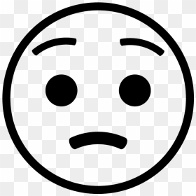 Worried Face Emoji Clipart - Smiley, HD Png Download - worried emoji png