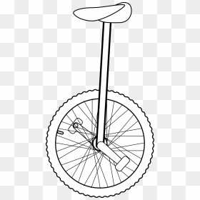 Unicycle Coloring Image - Unicycle Clipart Black And White, HD Png Download - unicycle png