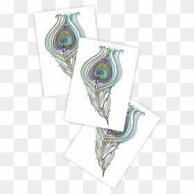Transparent Peacock Feather Clipart - Motif, HD Png Download - peacock feathers png