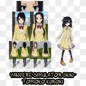 Yandere Simulator Tomoko Kuroki Skin Png Rwby Yandere - Skins Para Yandere Simulator, Transparent Png - yandere png
