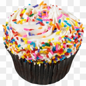 Cup Cake With Sprinkles, HD Png Download - cup cake png