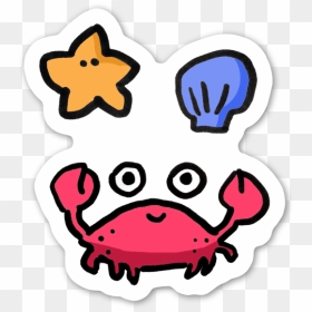 Cute Crab Sticker, HD Png Download - cute skull png