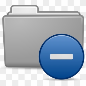 Minus Folder Icon Clip Arts - Carpeta Icon Folder, HD Png Download - minus png