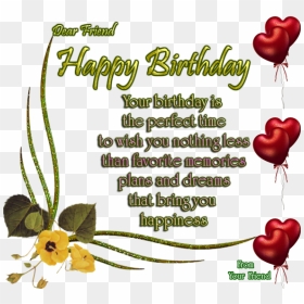 Happy Birthday English Poem, HD Png Download - facebook love png