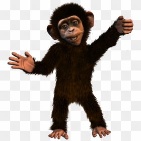 Cartoon Chimp , Png Download - Chimpanzee Holding Sign, Transparent Png - chimp png