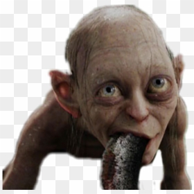 Sticker Other Gollum Smeagol Poisson Lotr Lsda Seigneur - Golem Lord Of The Rings, HD Png Download - gollum png