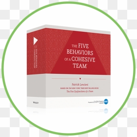 The Five Behaviors Facilitation Kit Packaging Inside - Printing, HD Png Download - red circle outline png