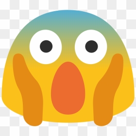 How To Overcome Fear - Face Screaming In Fear Emoji Android, HD Png Download - worried emoji png