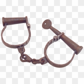 Old West Antique Handcuffs - Old West Handcuffs, HD Png Download - hand cuffs png