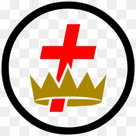 Transparent Knights Templar Clipart - Knight Templar Cross And Crown, HD Png Download - templar cross png