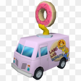 Download Zip Archive - Simpsons Hit And Run Truck, HD Png Download - simpsons donut png