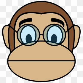 Monkey In Glasses Emoji Clipart - Monkey Emoji, HD Png Download - glasses emoji png