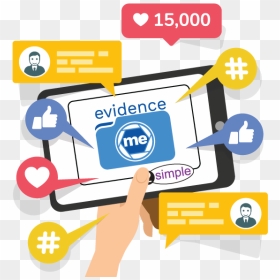 Evidence Me Loved By 15,000 - Social Media Clip Art Png, Transparent Png - evidence png