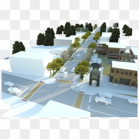 Elizabeth Main Street Master Plan - Roof, HD Png Download - street tree png