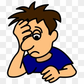 Worried Clipart Png Picture Library Download Guy Clipart - Worried Clipart, Transparent Png - worried emoji png