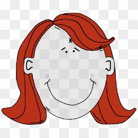 Head, Eyes, Red, Black, Brown, Green, Outline, People - Red Hair Clip Art, HD Png Download - red circle outline png