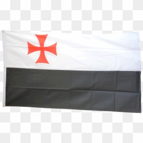 Templar Cross Black-white Flag, HD Png Download - templar cross png