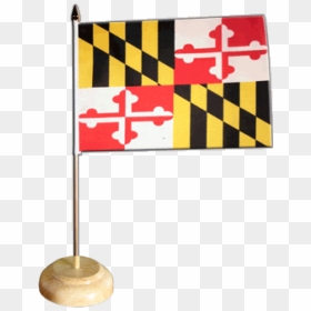 Usa Maryland Table Flag - Maryland State Flag, HD Png Download - american flag emoji png