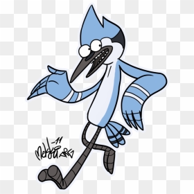 Mordecai By Mekki On Clipart Library - Blue Jay Drawing Cartoon, HD Png Download - mordecai png