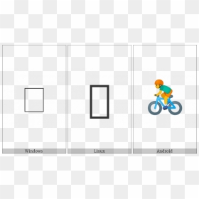 Bicyclist On Various Operating Systems - Cartoon, HD Png Download - bicyclist png