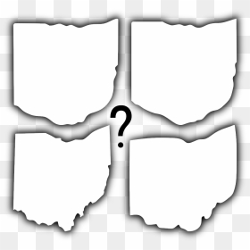 Ohio Shape Png Picture Black And White Library - Shape Of Ohio, Transparent Png - white shape png