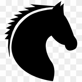 Horse Head - Horse Head Silhouette Png, Transparent Png - animal head png