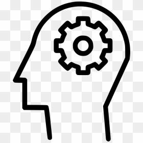 Man Mind Idea Settings Gear Preferences Seo Web Svg - Gear Icon Free, HD Png Download - seo icon png