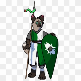 My Fursona In 11th Century Warrior Outfit - Cartoon, HD Png Download - aztec warrior png